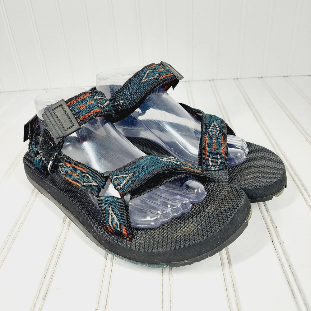 Teva Hurricane XLT2 Black Blue Slip On Comfy Flt Hiking Summer Sandals I633 - Picture 5 of 11
